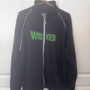 Wicked The Musical Full Zip Embroidered Unisex Sweatshirt Jacket